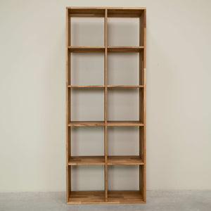 Libreria in rovere massiccio Regal 10, 76 x 35 x 187 cm | NordicStory