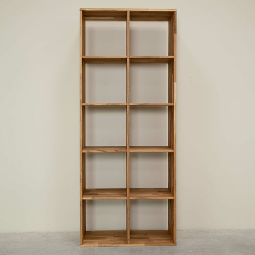 Libreria in rovere massiccio Regal 10, 76 x 35 x 187 cm | NordicStory