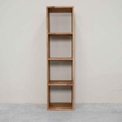 Libreria Regal 4, libreria in rovere massiccio, 39 x 35 x 150 cm, NordicStory