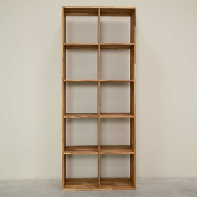 Libreria in rovere massiccio Regal 10, 76 x 35 x 187 cm | NordicStory