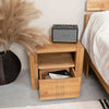 Comodino in rovere massiccio Valencia, 52,8 x 40 x 45 cm | NordicStory