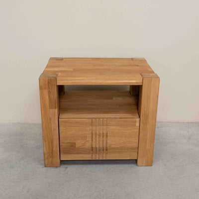 Comodino in rovere massiccio Valencia, 52,8 x 40 x 45 cm | NordicStory