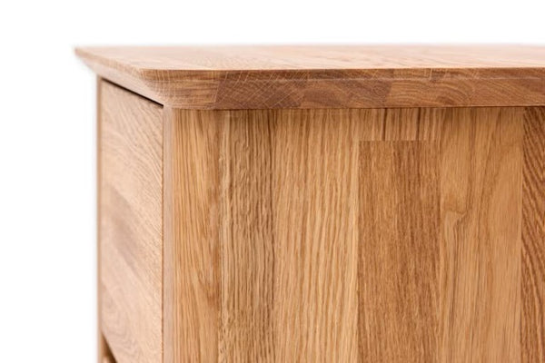 Comodino in rovere massiccio Solvig, 50 x 41 x 50 cm | NordicStory