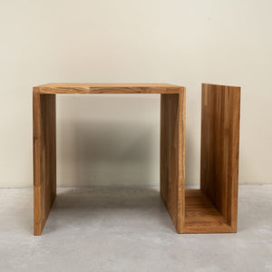 Tavolino in rovere massiccio Sofi, 44 x 44 x 62 cm | NordicStory