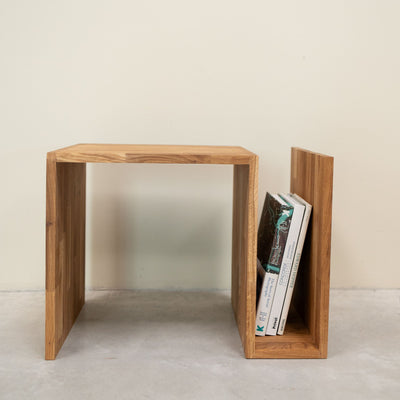 Tavolino in rovere massiccio Sofi, 44 x 44 x 62 cm | NordicStory