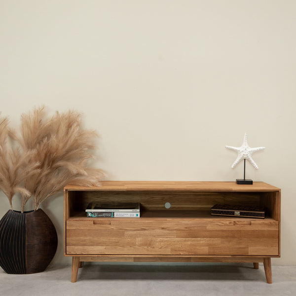 Porta TV in rovere massiccio Escandi 2 Roble.Store NordicStory