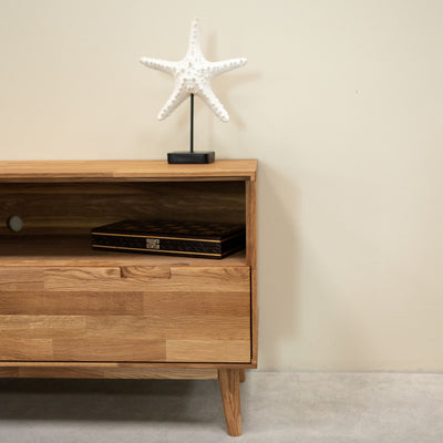 Porta TV in rovere massiccio Escandi 2 Roble.Store NordicStory