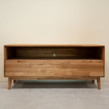 Porta TV in rovere massiccio Escandi 2 Roble.Store NordicStory