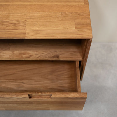Porta TV in rovere massiccio Escandi 2 Roble.Store NordicStory