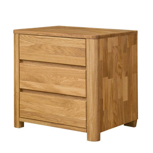 Tavolino Elsa 30 in legno massiccio di quercia, 56,4 x 44 x 55 cm, NordicStory
