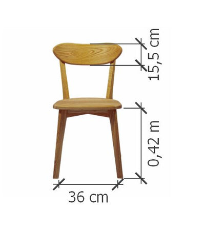 NordicStory Set di tavoli in legno massiccio MINI 2 e due sedie ISKU