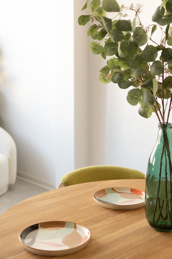 Tavolo da pranzo rotondo allungabile in rovere massiccio Holger | NordicStory