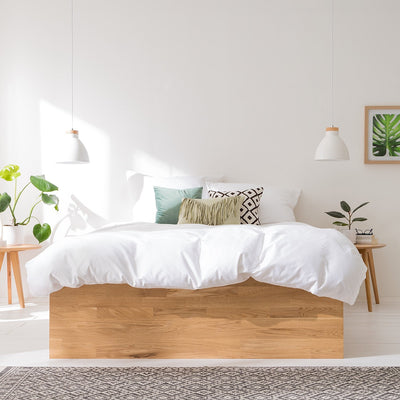 NordicStory Sofia Testata per camera da letto in legno massiccio di quercia scandinava