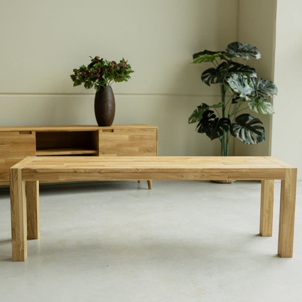 NordicStory Panca rustica in legno massiccio di quercia sostenibile