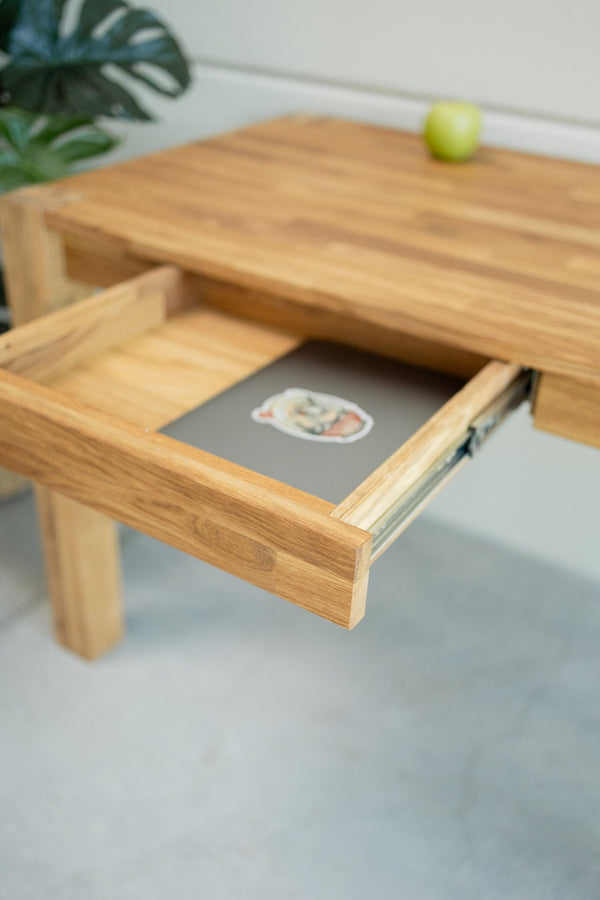 NordicStory Scrivania rustica in legno massiccio di quercia sostenibile 