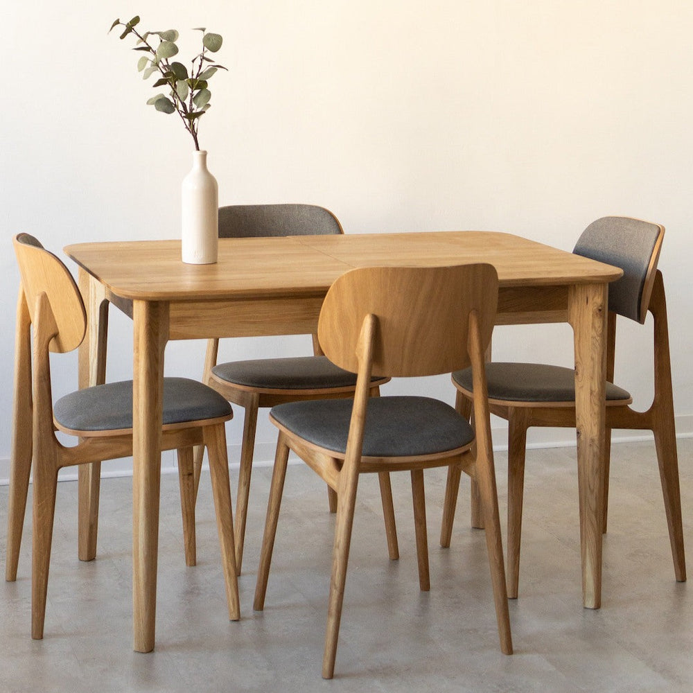 NordicStory Tavolo da pranzo allungabile in legno massiccio di quercia
