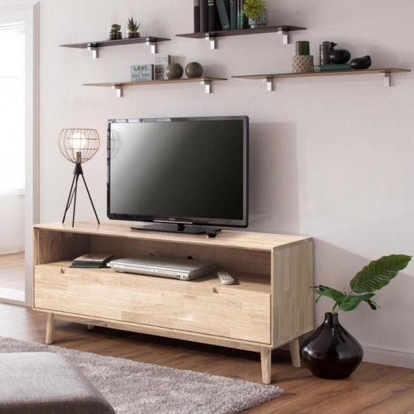 Porta TV in rovere massiccio Escandi 2 Roble.Store NordicStory