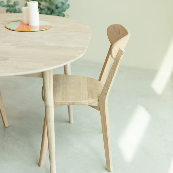 NordicStory Tavolo da pranzo allungabile in legno massiccio di quercia 