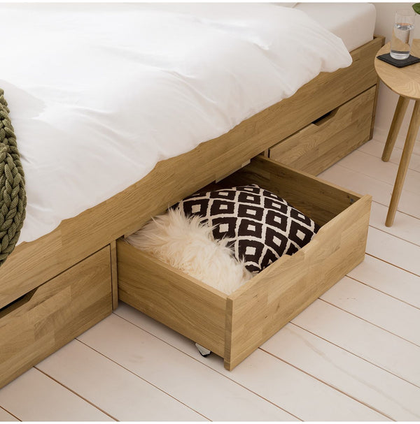 NordicStory Sofia 4 letto in rovere massiccio con contenitore