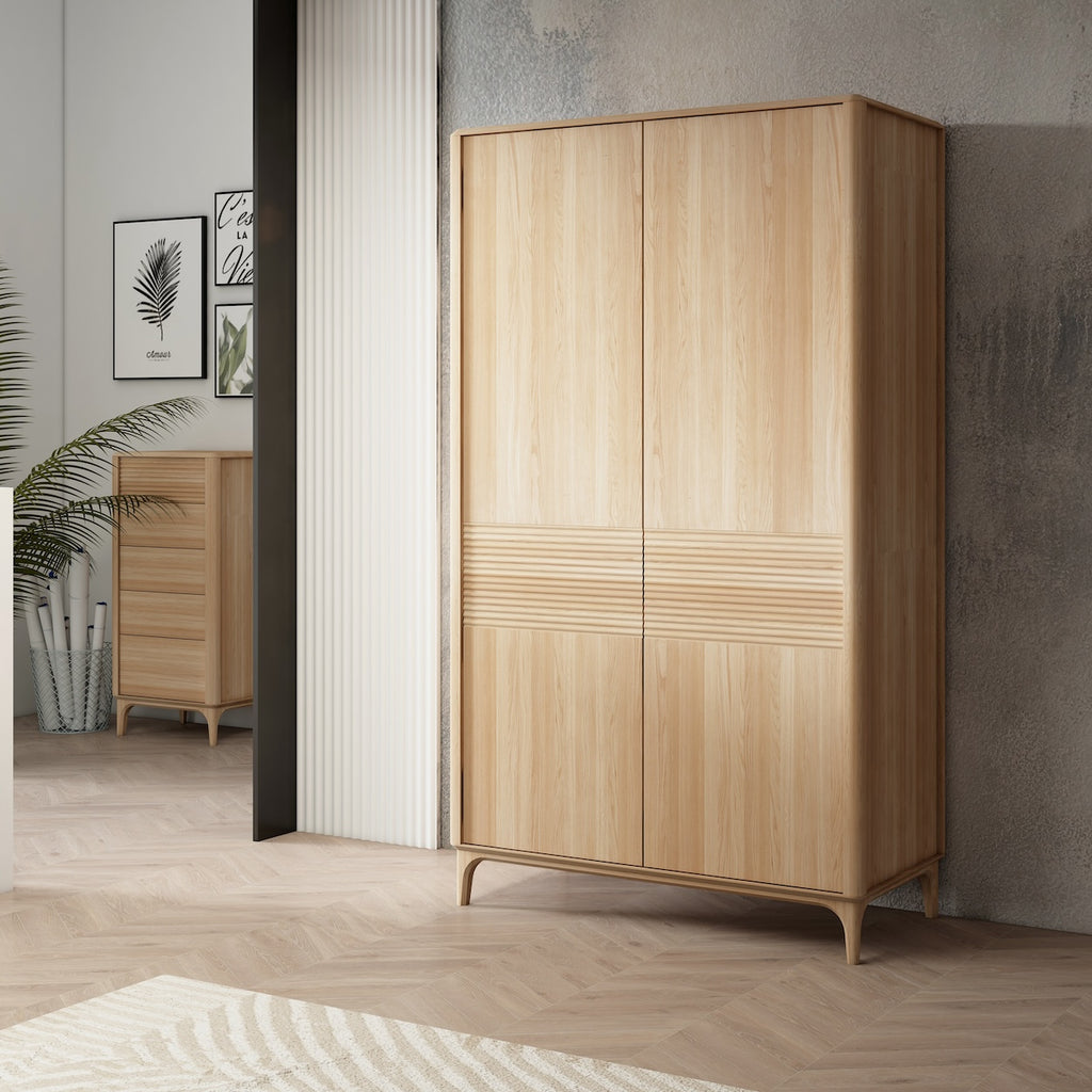 Armadio in legno massiccio per abiti Oxford 2 RobleStore NordicStory