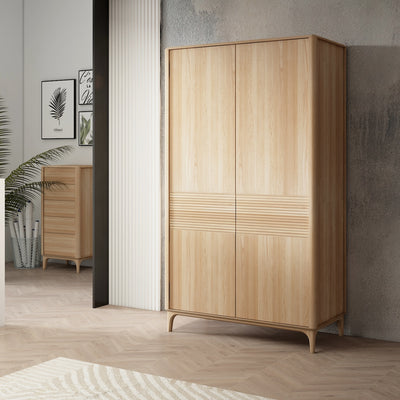 Armadio in legno massiccio per abiti Oxford 2 RobleStore NordicStory