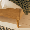 Letto matrimoniale in legno massiccio NordicStory Cma in rovere massiccio sostenibile