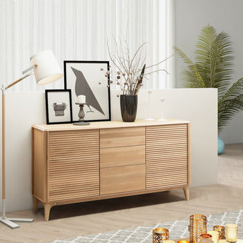 NordicStory Credenza Cassettiera in rovere massiccio Oxford 3.2.3