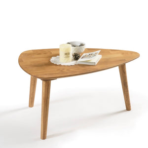 Tavolini impilabili in rovere massiccio Escandi 2, 70 x 50 x 36 cm / 73,8 x 70 x 45 x 45 cm / 90 x 60 x 46 cm | NordicStory