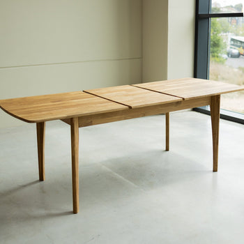  NordicStory Tavolo da pranzo allungabile in legno massiccio di quercia sostenibile