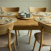  NordicStory Tavolo da pranzo allungabile in legno massiccio di quercia sostenibile