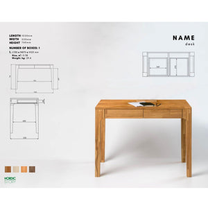 NordicStory Scrivania in rovere massiccio Axel I