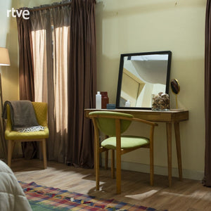 NordicStory Tavolo da toilette e scrivania in rovere massiccio 