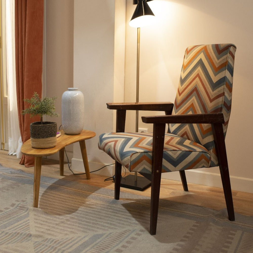 Tavolino impilabile in rovere massiccio Escandi, 120 x 60 x 60 x 43 cm / 85 x 40 x 38 cm | NordicStory