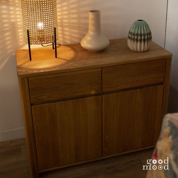 NordicStory Sideboard Dresser Cassettiera in rovere massiccio