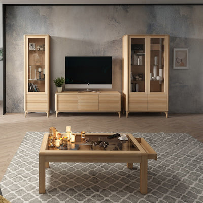 NordicStory Credenza Cassettiera in rovere massiccio Oxford 3.2.3