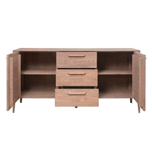 NordicStory Sideboard Dresser Cassettiera in rovere massiccio
