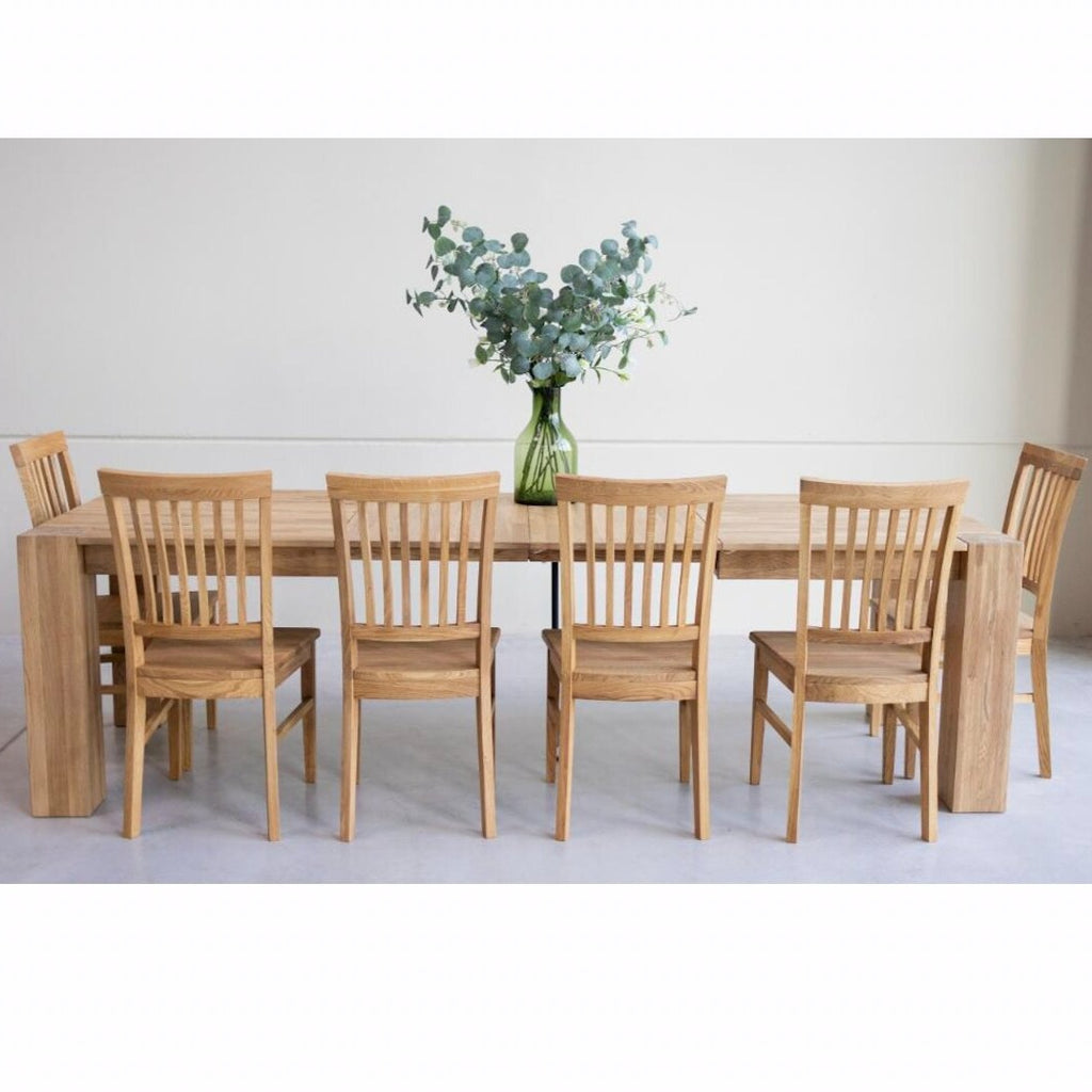 NordicStory Set di tavolo in legno massiccio Ontario e 6 sedie Provance Oak.Store