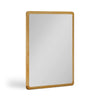 Specchio in legno massiccio NordicStory Geneva in rovere, 110 x 2,5 x 80 cm.