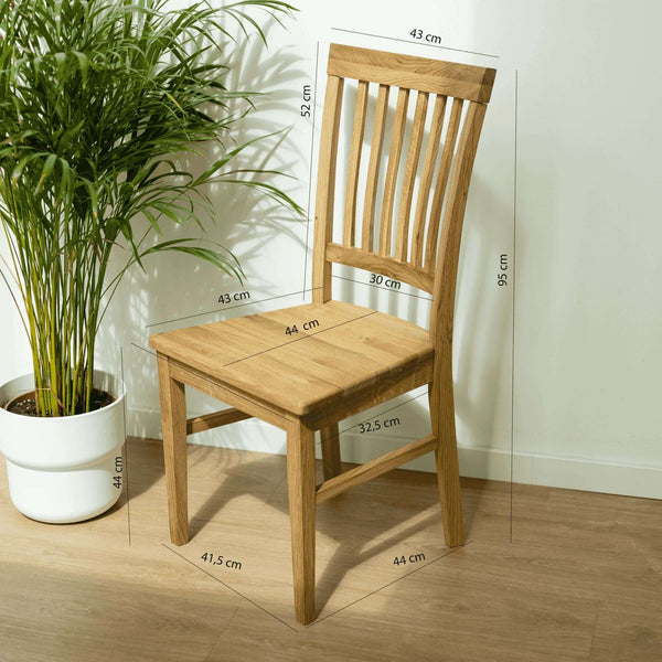 NordicStory Set di tavolo in legno massiccio Ontario e 6 sedie Provance Oak.Store