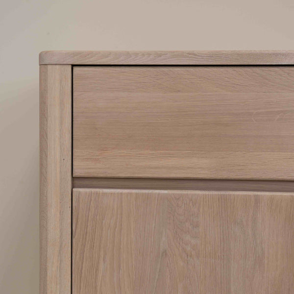 NordicStory Sideboard Dresser Cassettiera in rovere massiccio