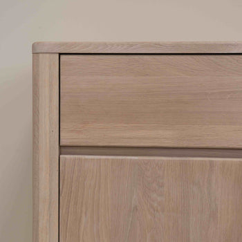 NordicStory Sideboard Dresser Cassettiera in rovere massiccio