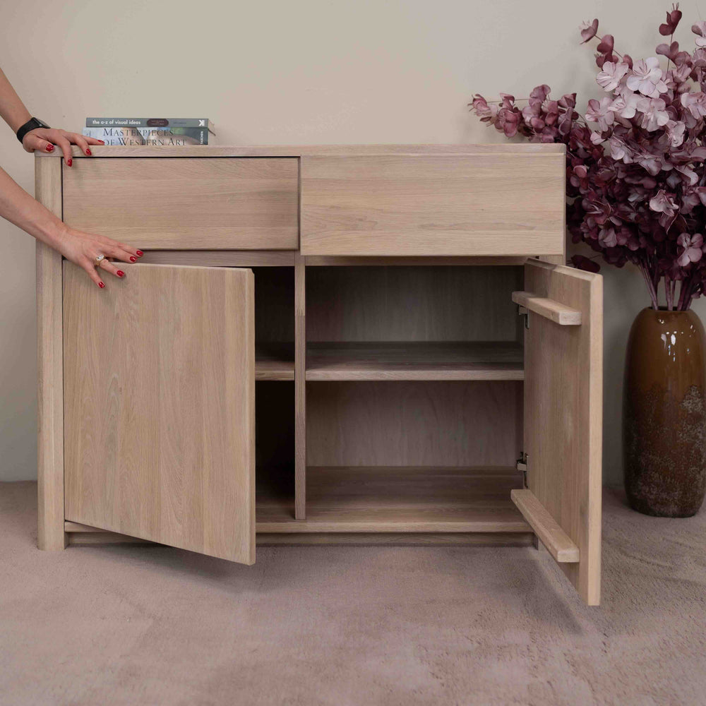 NordicStory Sideboard Dresser Cassettiera in rovere massiccio