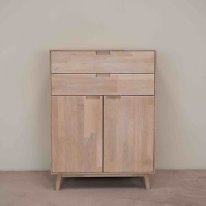 NordicStory Cassettiera Cassettiera in rovere massiccio Escandi 2 Oak.Store