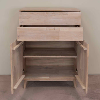 NordicStory Cassettiera Cassettiera in rovere massiccio Escandi 2 Oak.Store