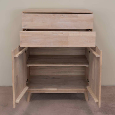 NordicStory Cassettiera Cassettiera in rovere massiccio Escandi 2 Oak.Store