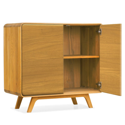 Credenza NordicStory in rovere massiccio Ginevra 1, 90 x 45 x 86 cm.