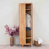 Mobile NordicStory a 2 ante in rovere massiccio di Ginevra, 60 x 45 x 200 cm.