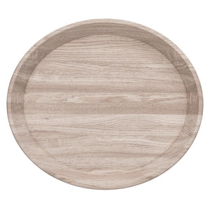 ordicStory Vassoio decorativo ovale in legno massiccio di quercia