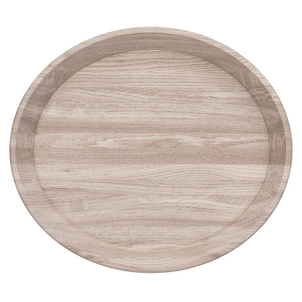ordicStory Vassoio decorativo ovale in legno massiccio di quercia