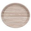 ordicStory Vassoio decorativo ovale in legno massiccio di quercia